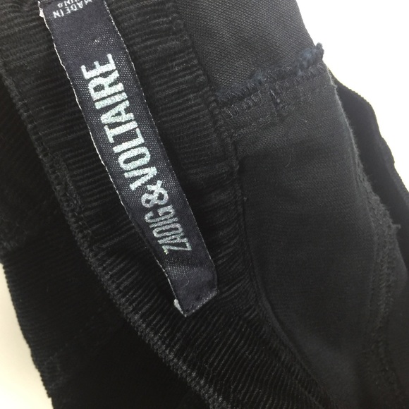 Zadig & Voltaire Eva Skinny Corduroy Pants Black - Picture 6 of 16